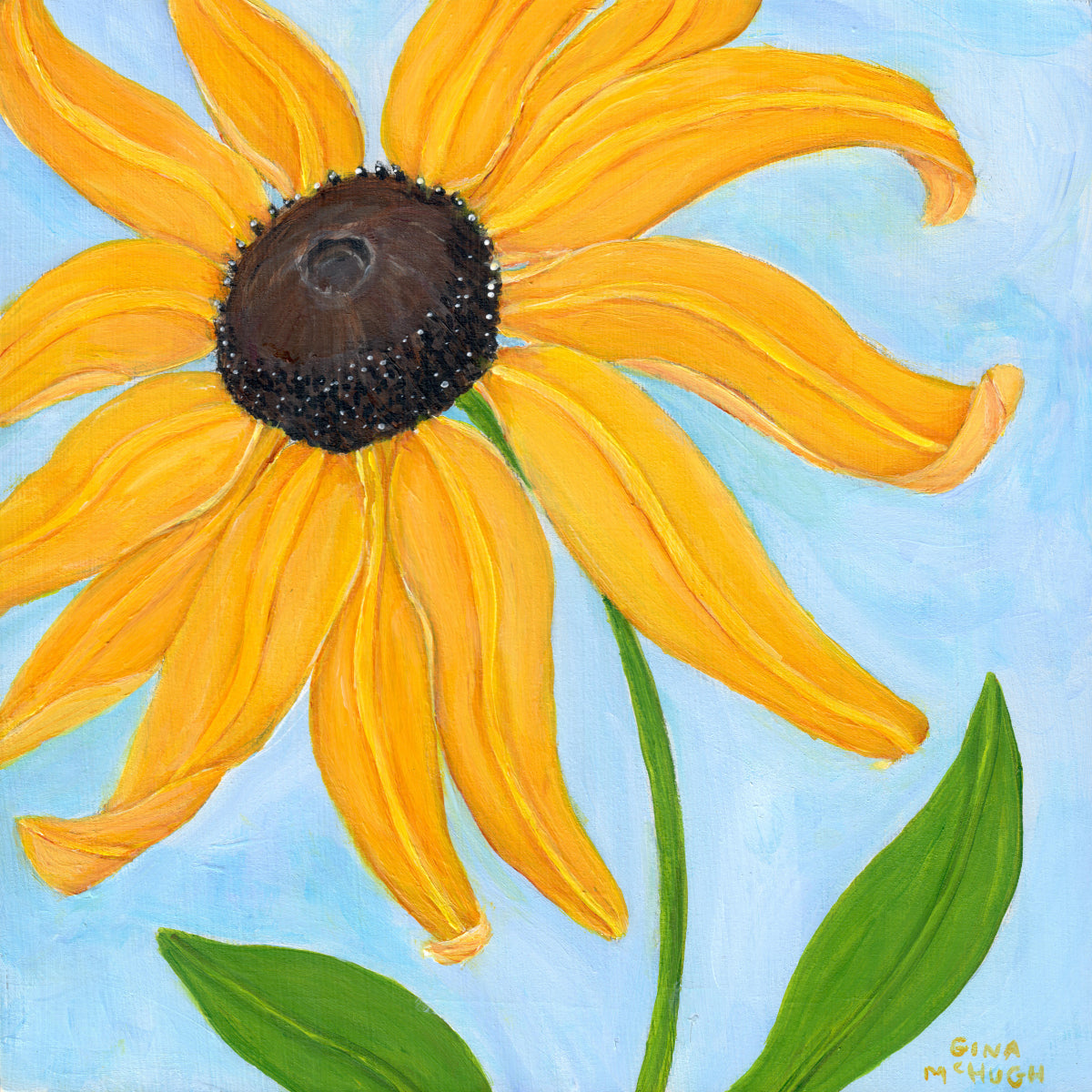 Whimsical Black-Eyed Susan 2 Print