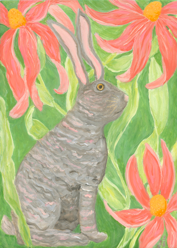 Garden Bunny - Original Painting