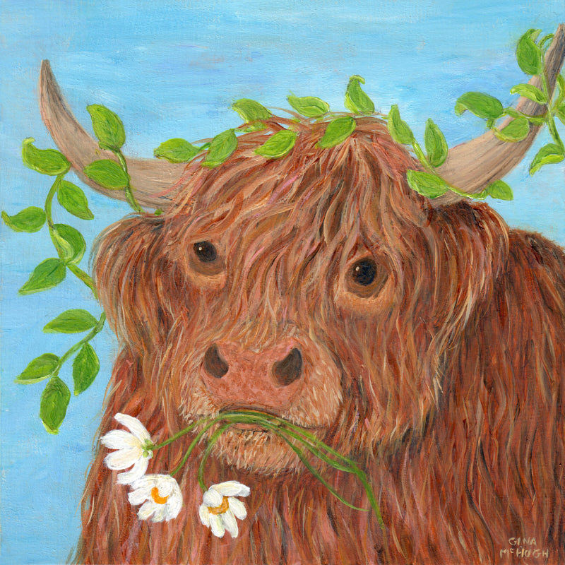 “Ginger” Highland Cow Print