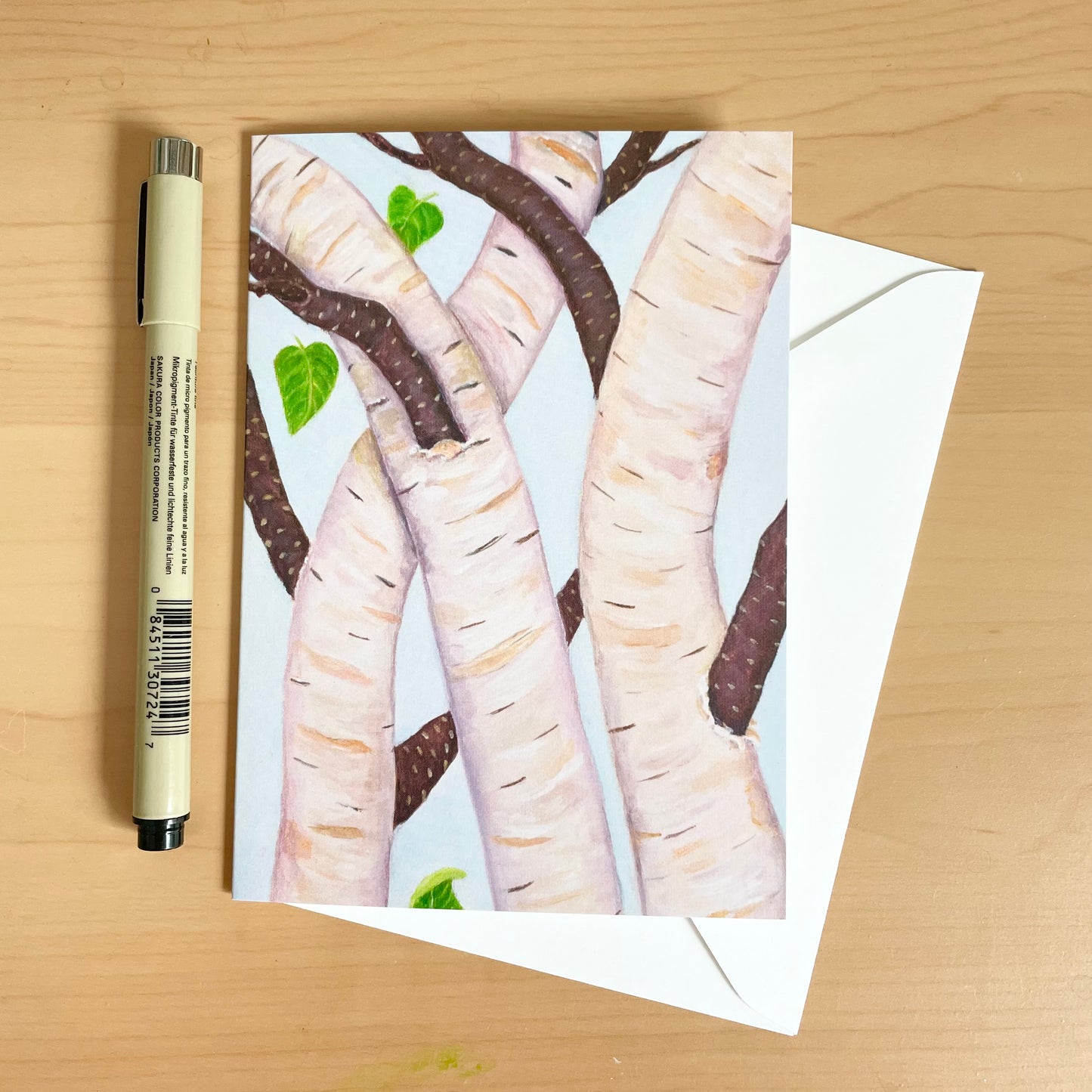 Wavy Birches Everyday Greeting Card