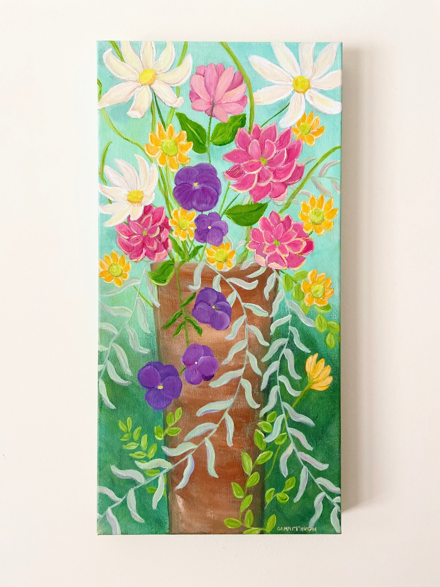 Vintage Garden - Original Painting