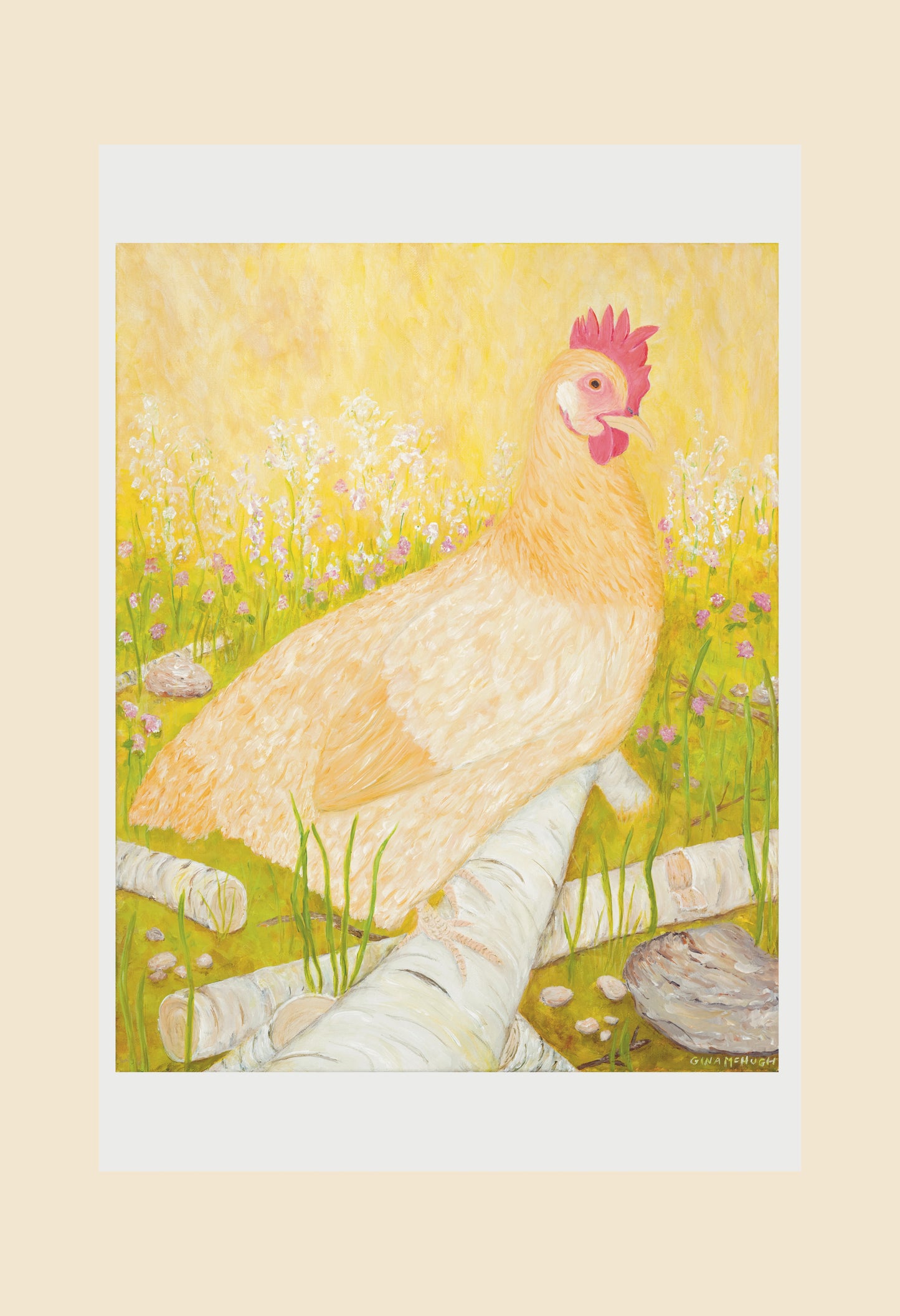 “Stella” Buff Orpington Chicken print