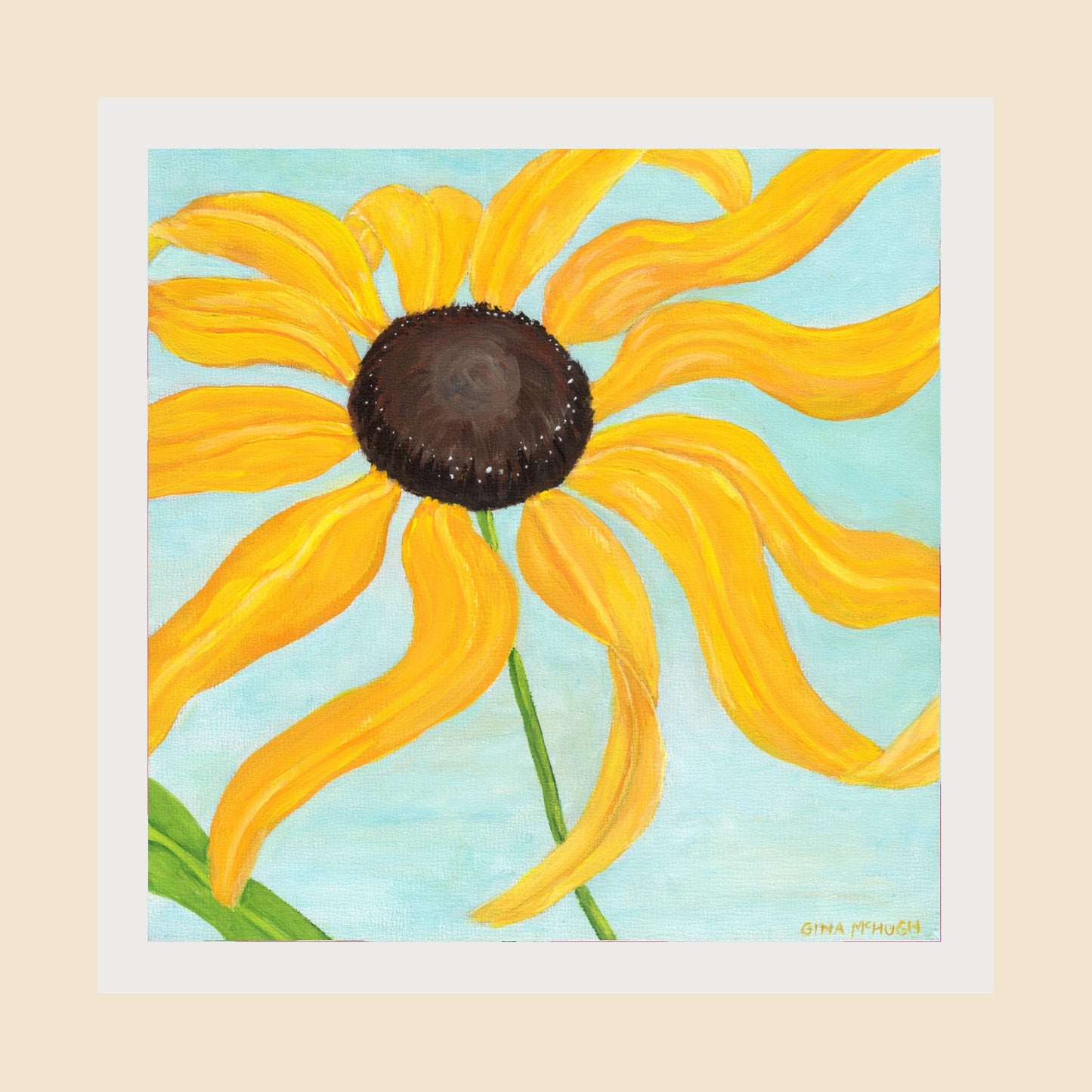 Fun Florals series - Whimsical Black-Eyed Susan Print