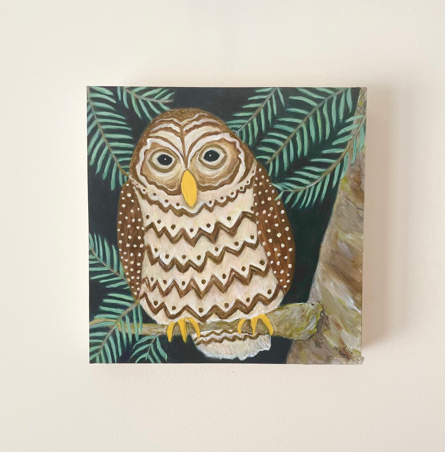 “Watching Over You” -Barred Owl - Original Painting