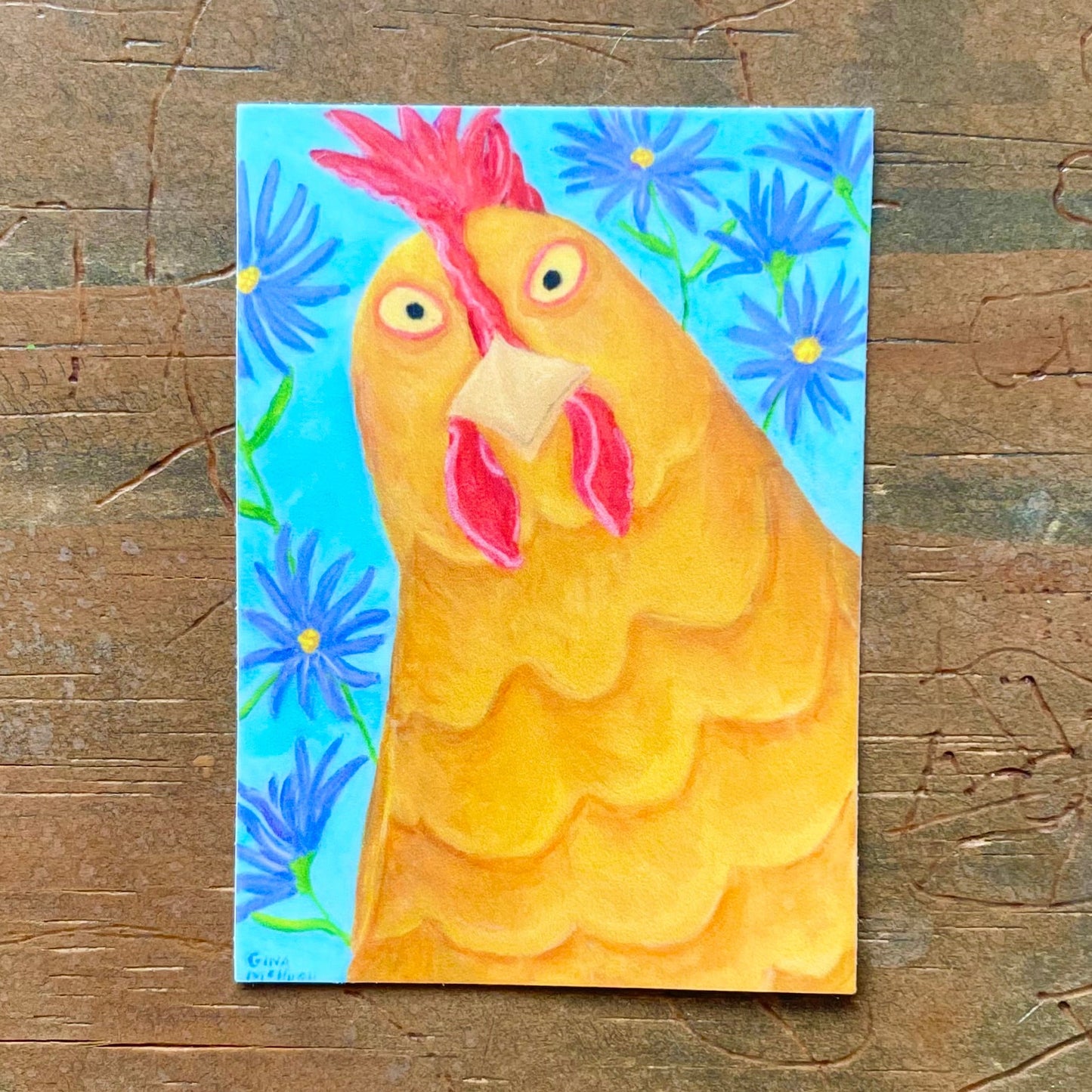 Penelope Chicken Decorative Vinyl Sticker