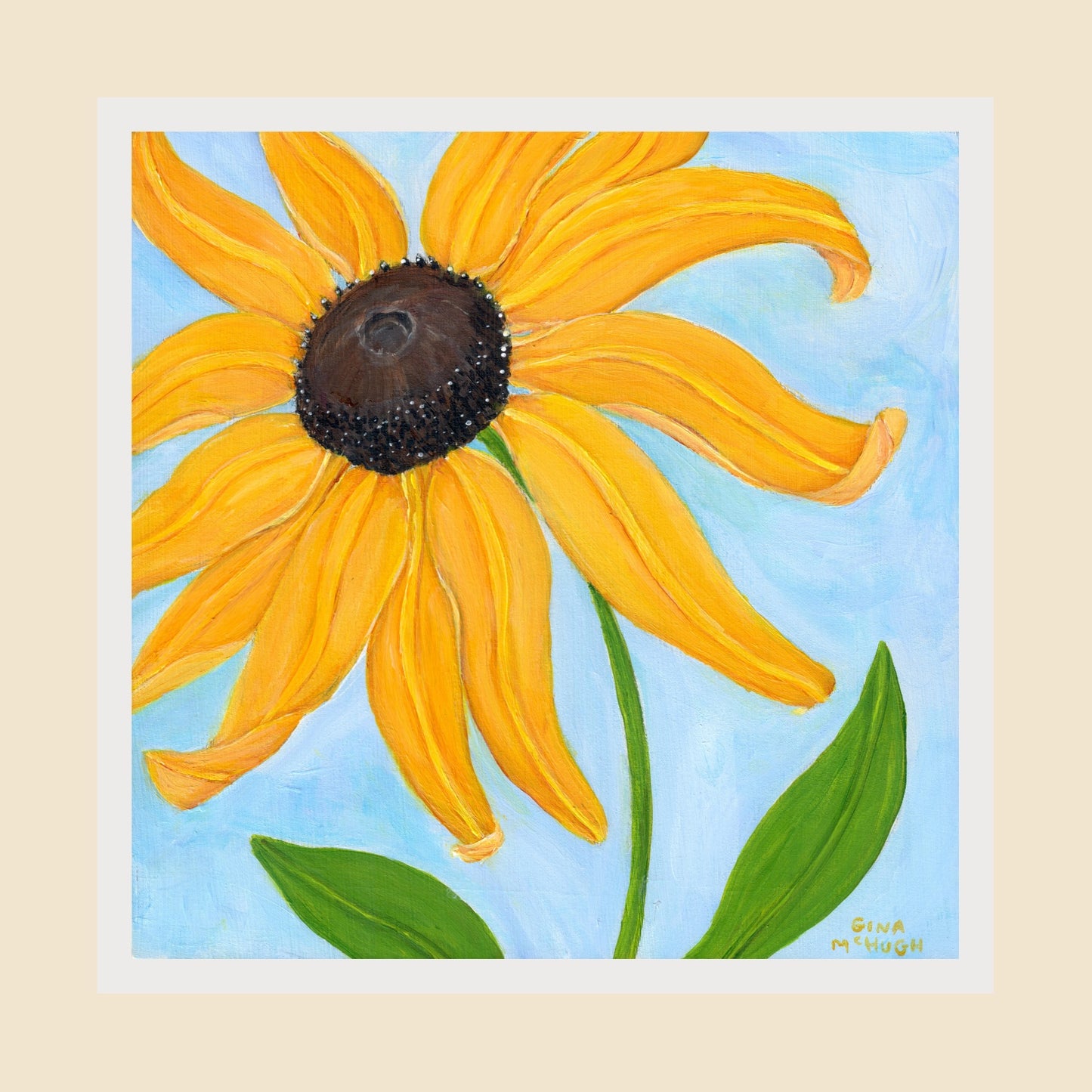 Whimsical Black-Eyed Susan 2 Print