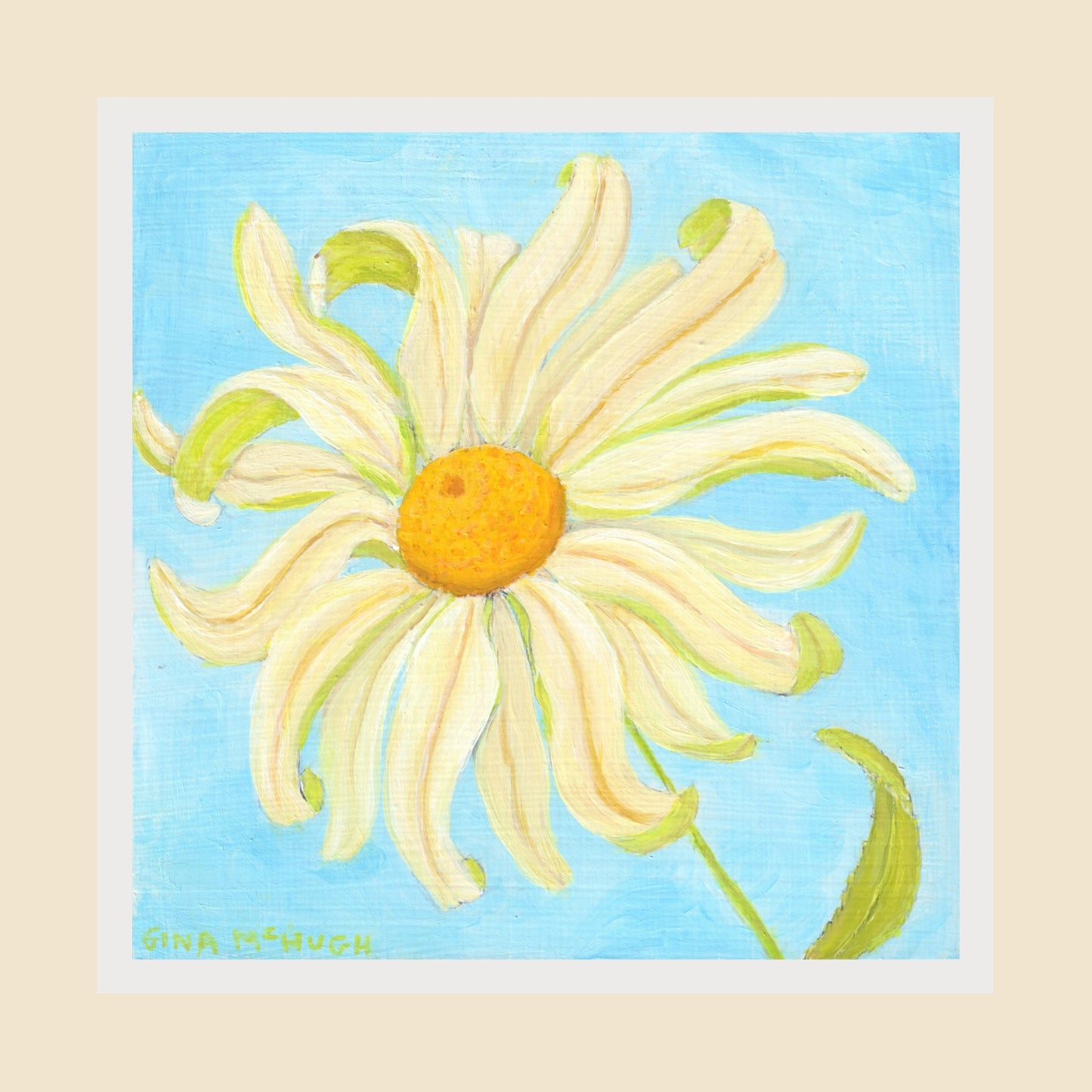 Whimsical Shasta Daisy Print
