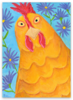 Penelope Chicken Decorative Vinyl Sticker