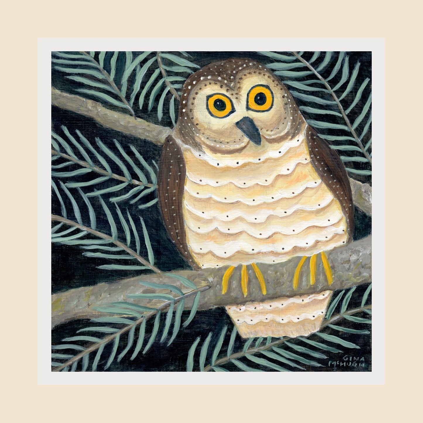 “Wondering When I’ll See You” - Northern Saw-Whet Owl Print