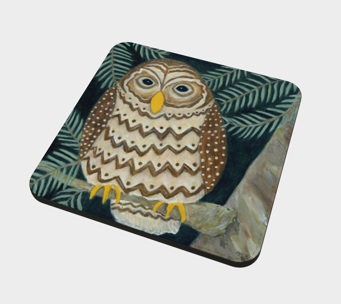 Barred Owl coaster
