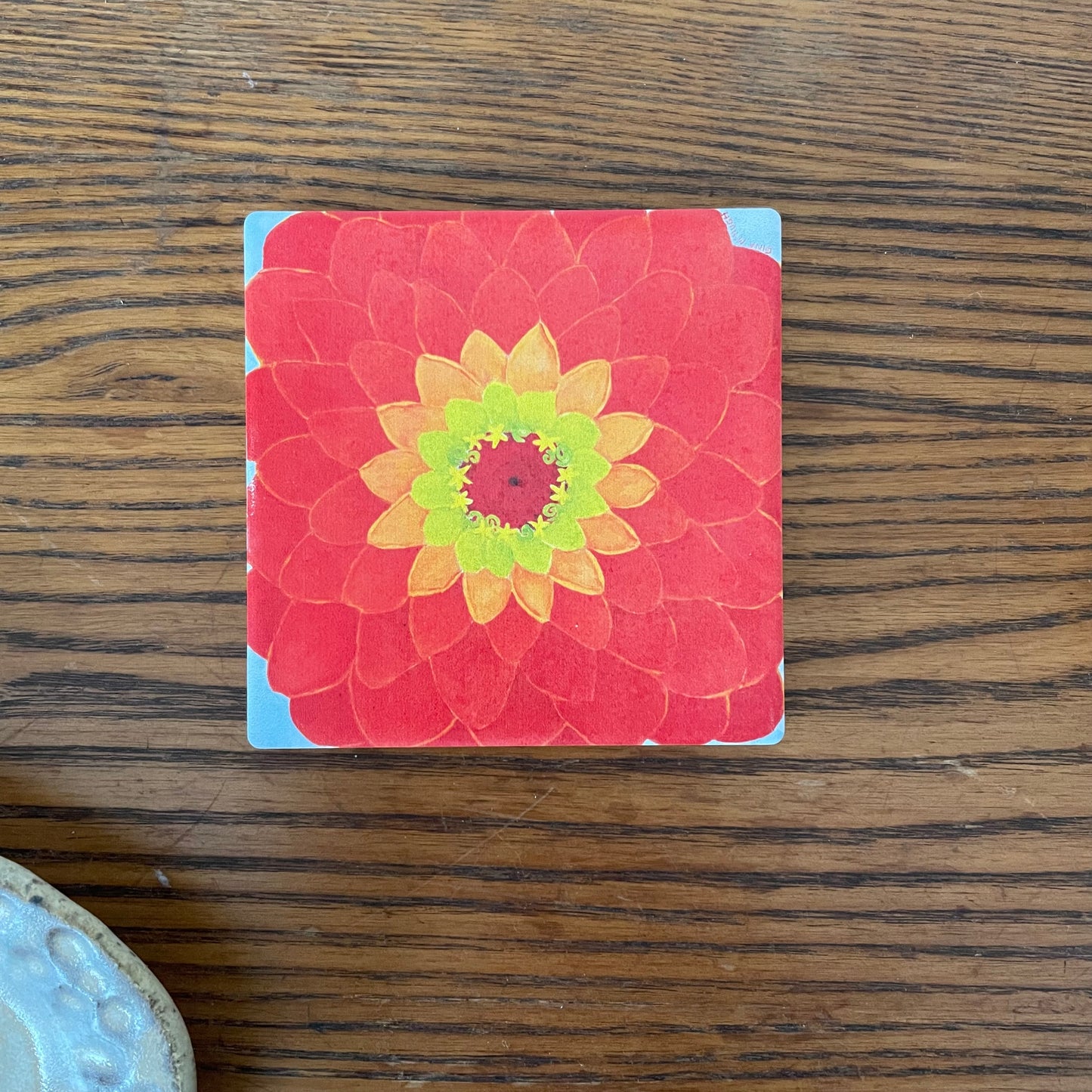 Zinnias coasters - Set of Four
