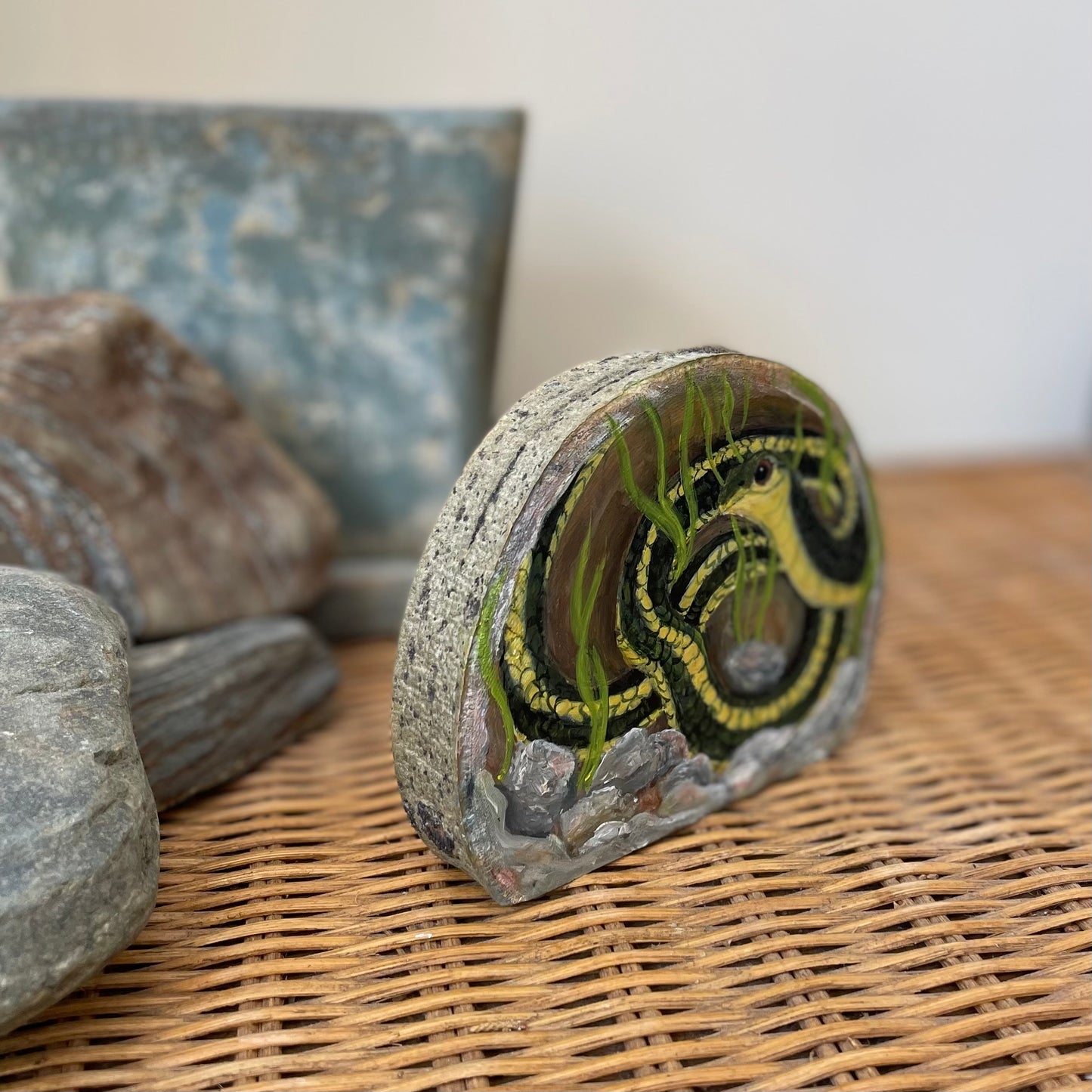 Garter Snake - Mini Original Painting