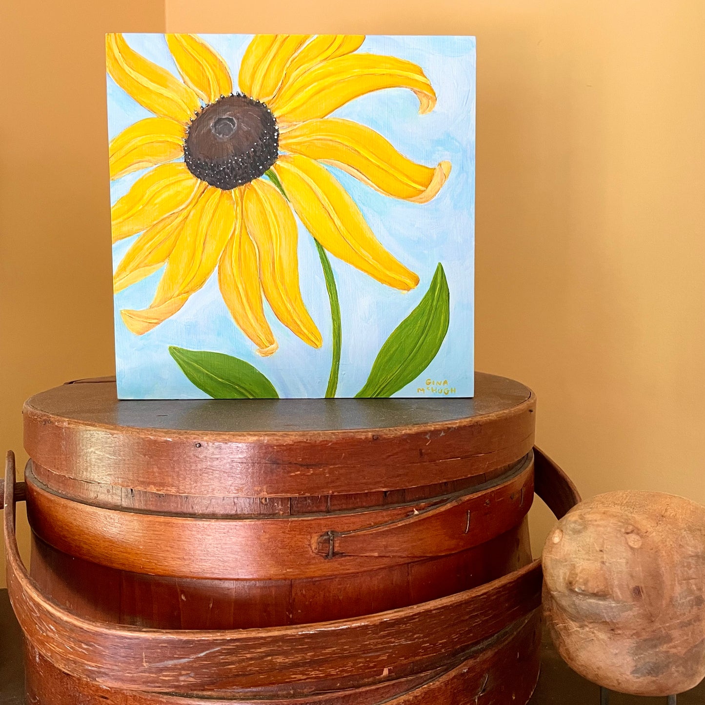 Whimsical Black-Eyed Susan 2- Original Painting