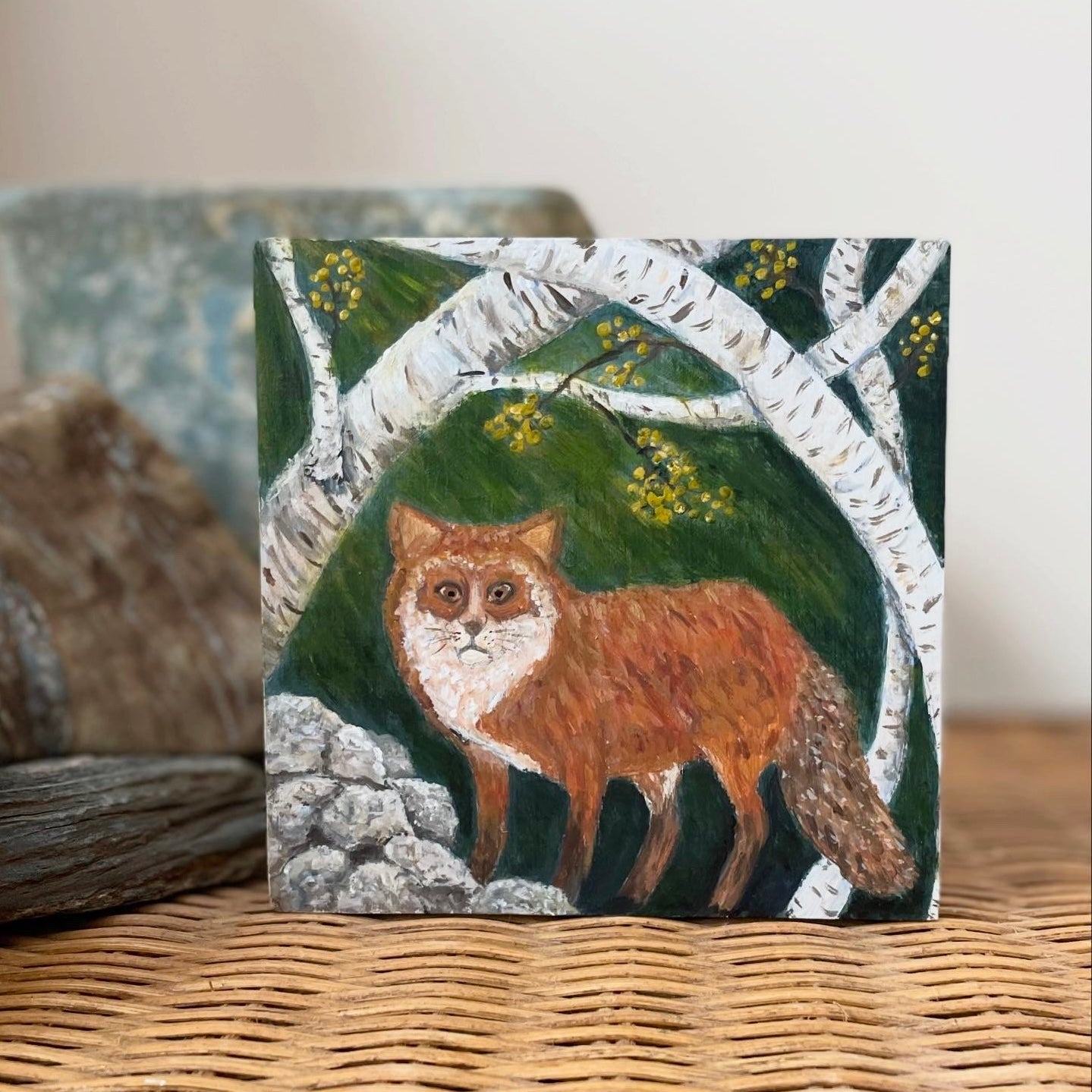Sunrise Fox - Mini Original Painting