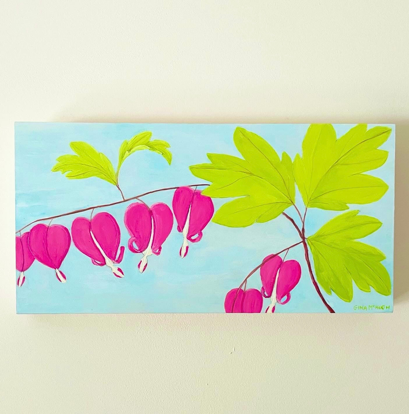 Dancing Bleeding Hearts - Original Painting