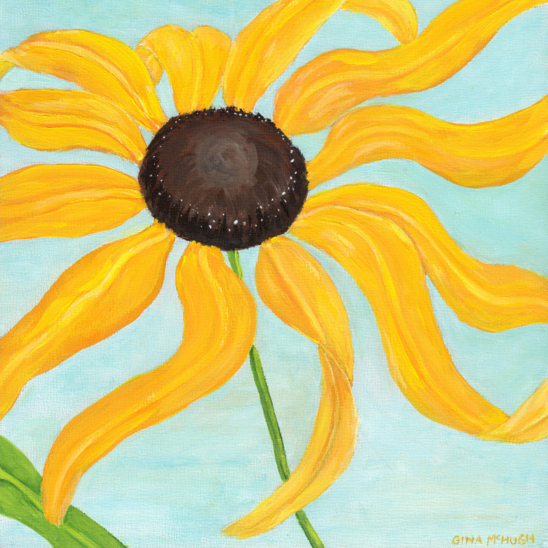 Fun Florals series - Whimsical Black-Eyed Susan Print