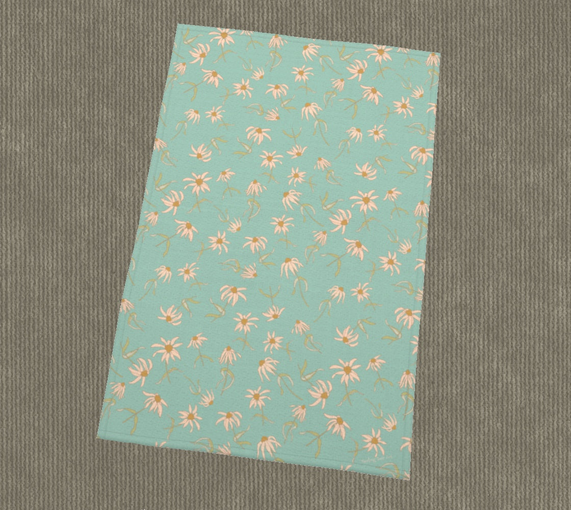 Scattered Flowers Tea Towel