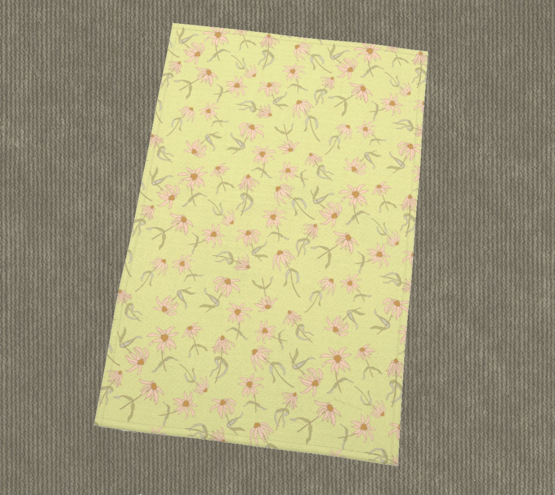 Scattered Flowers Tea Towel