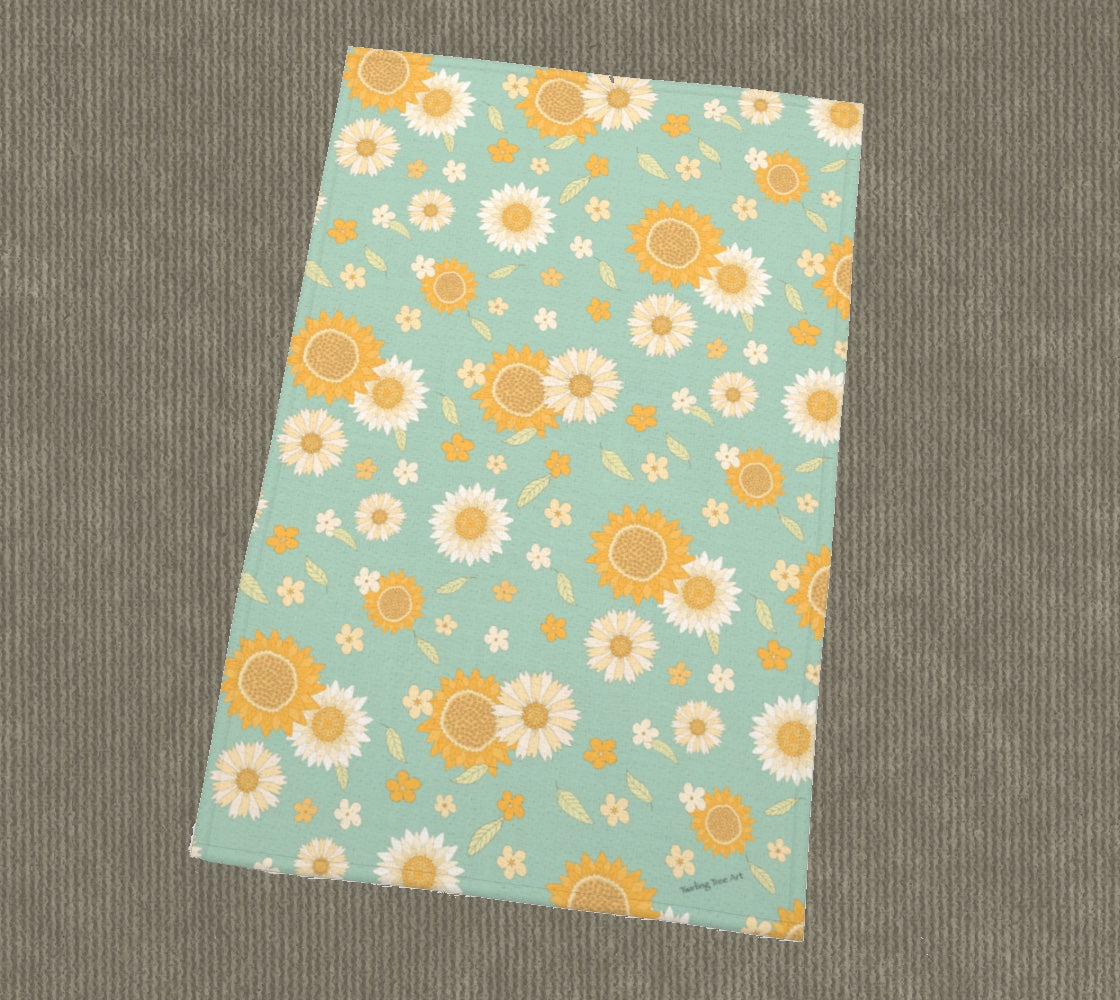 Sunflower Bouquet Tea Towel