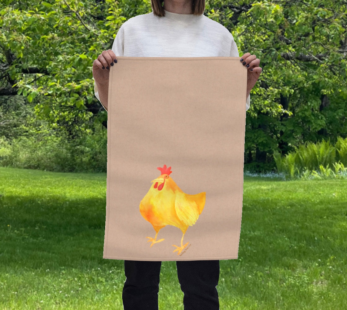 Bertha Chicken Tea Towel