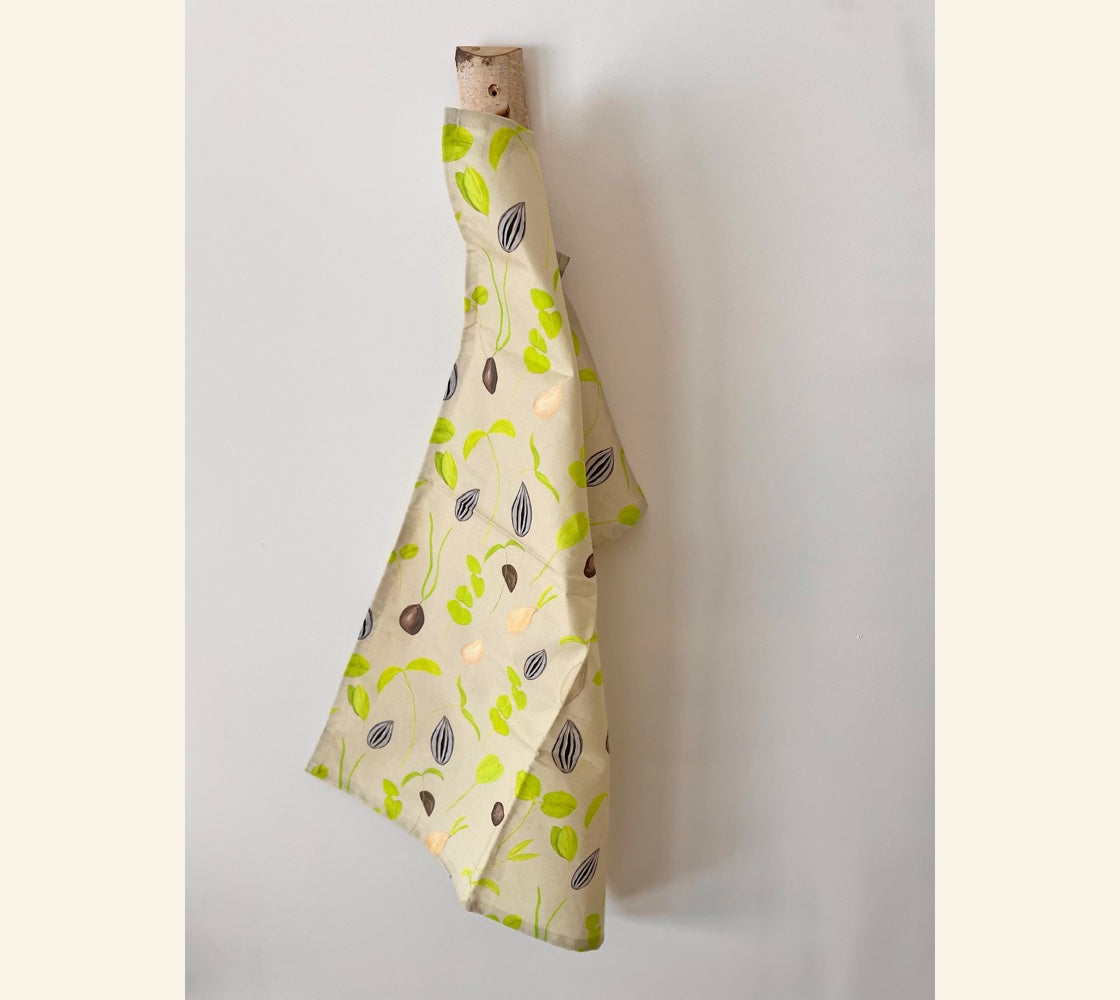 Seedlings Tea Towel