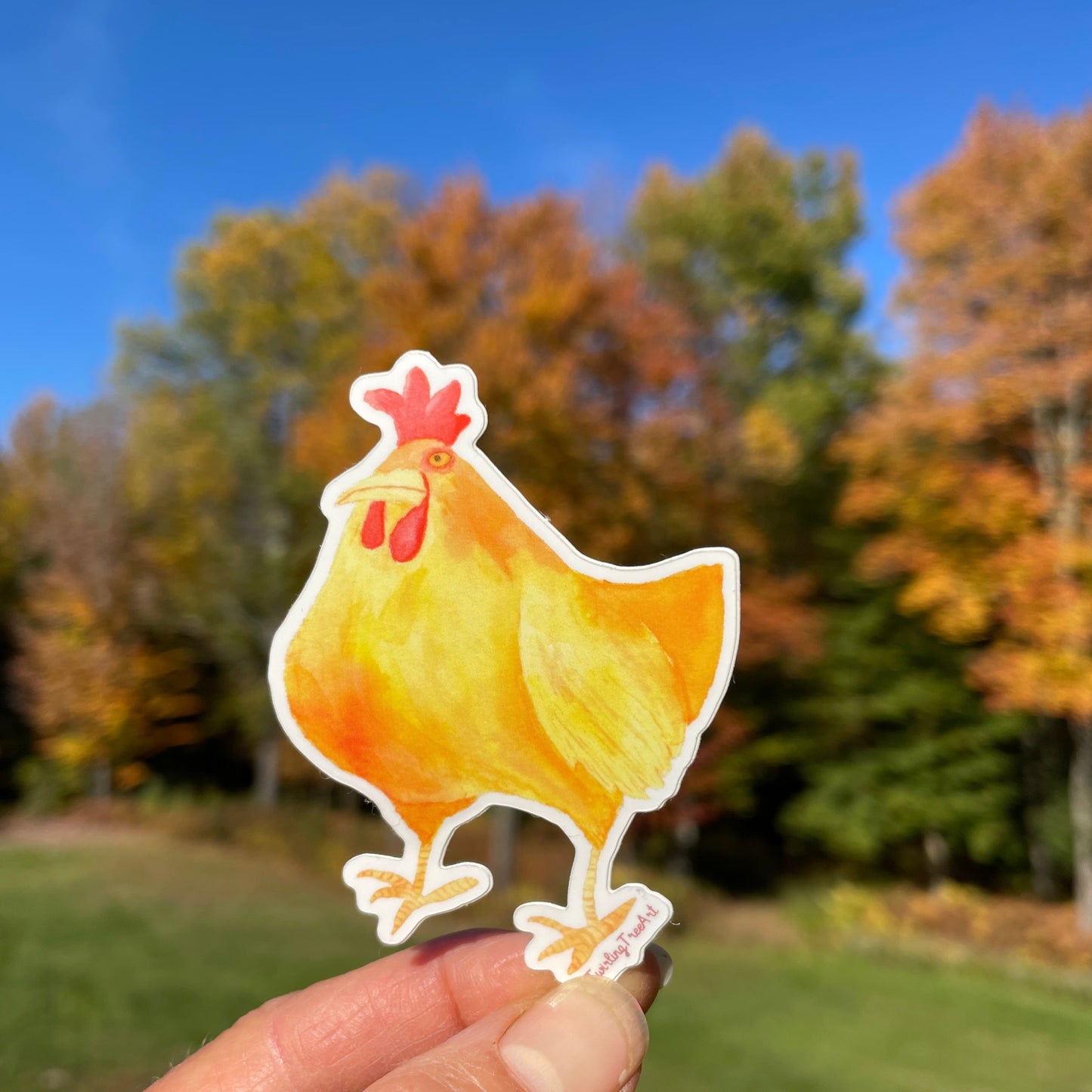 Bertha Chicken Decorative Vinyl Sticker