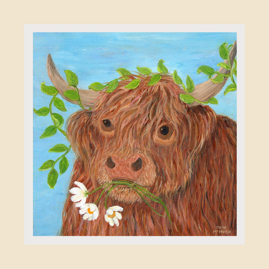 “Ginger” Highland Cow Print