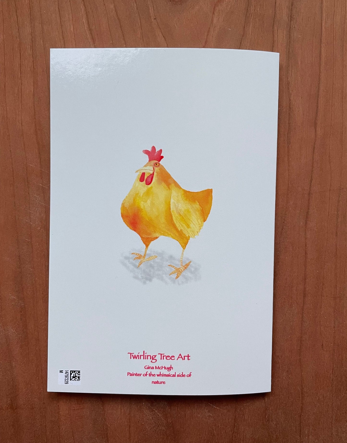 Bertha Chicken Christmas Card