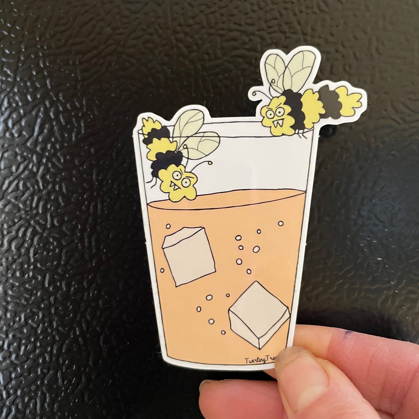 Bees in Your Soda Decorative Vinyl Sticker