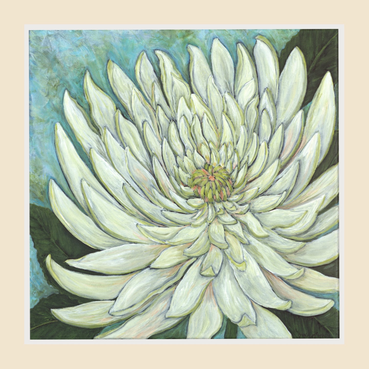"Ordinary Flower" Print - White Chrysanthemum