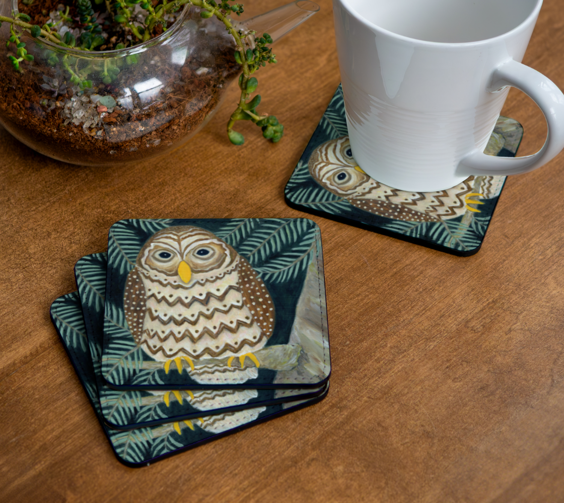 Barred Owl coaster