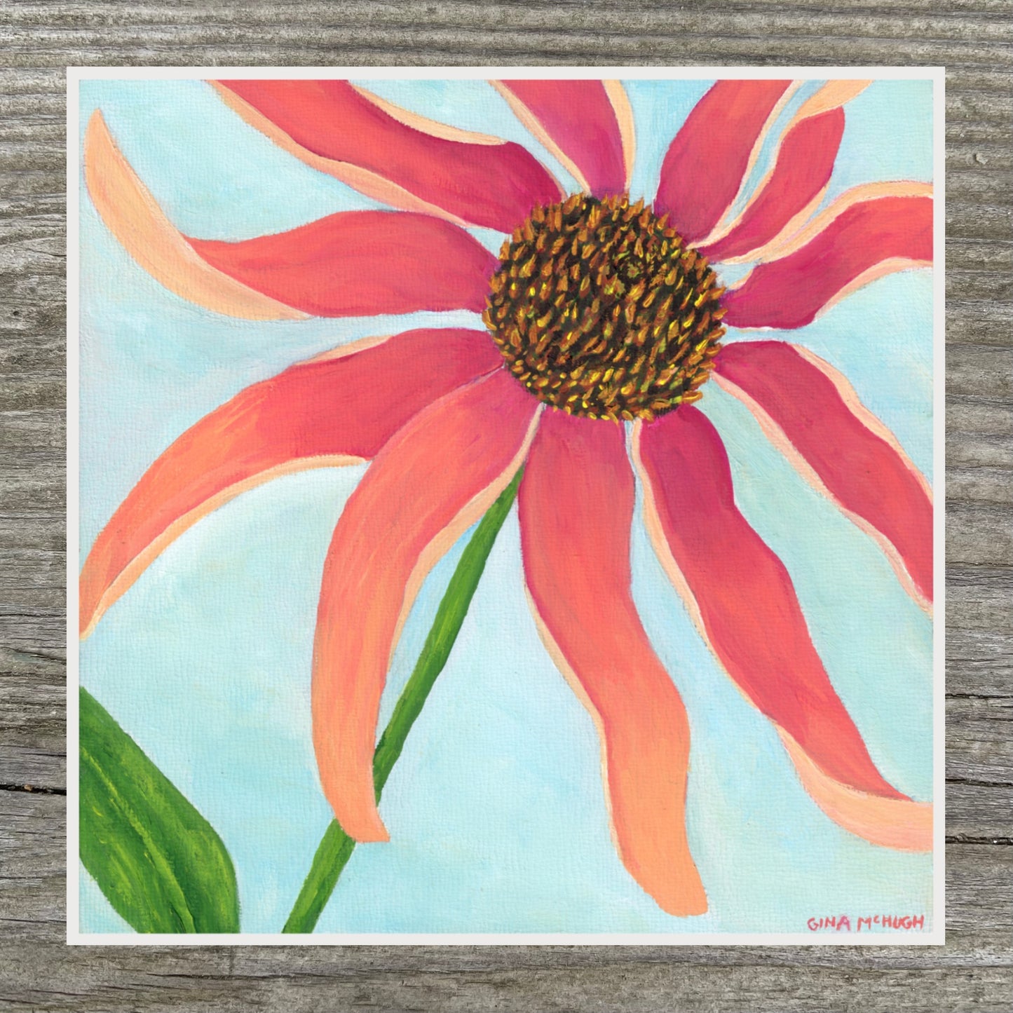 Fun Florals series - Whimsical Coneflower 1 Print