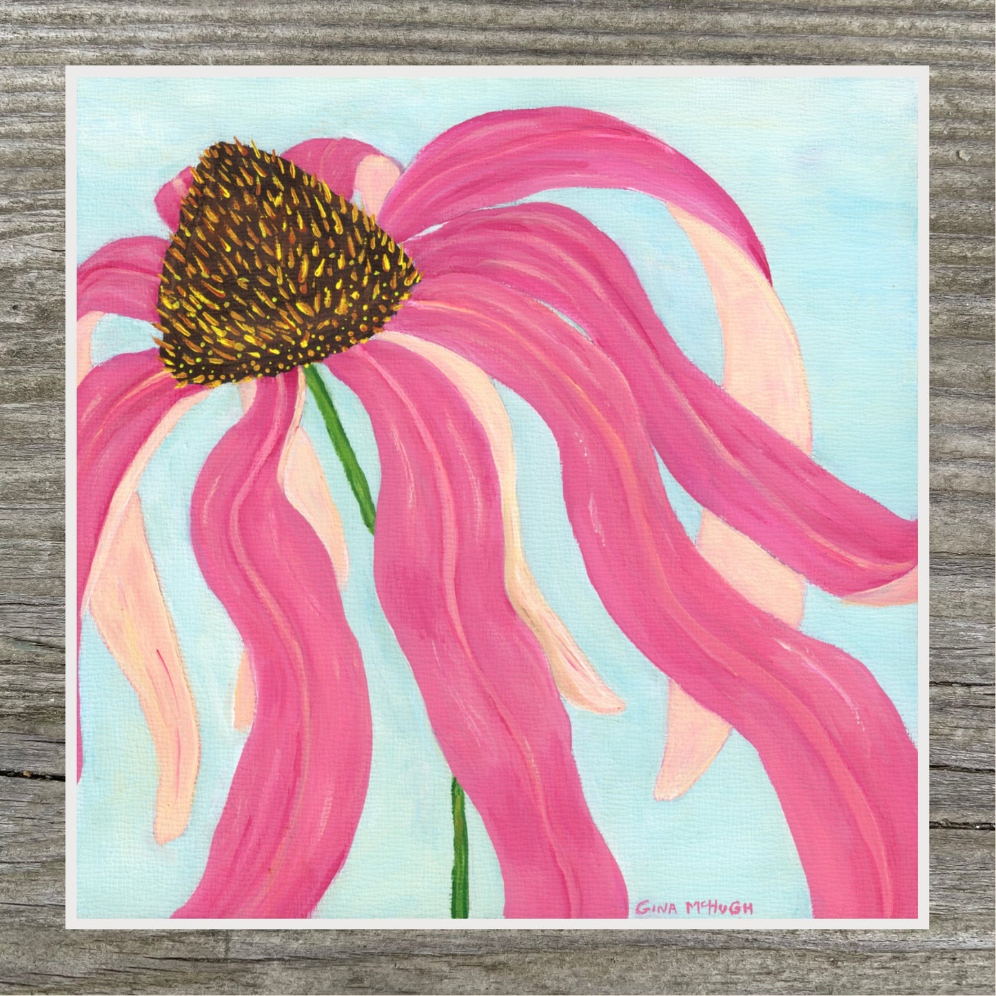 Fun Florals series - Whimsical Coneflower 2 Print