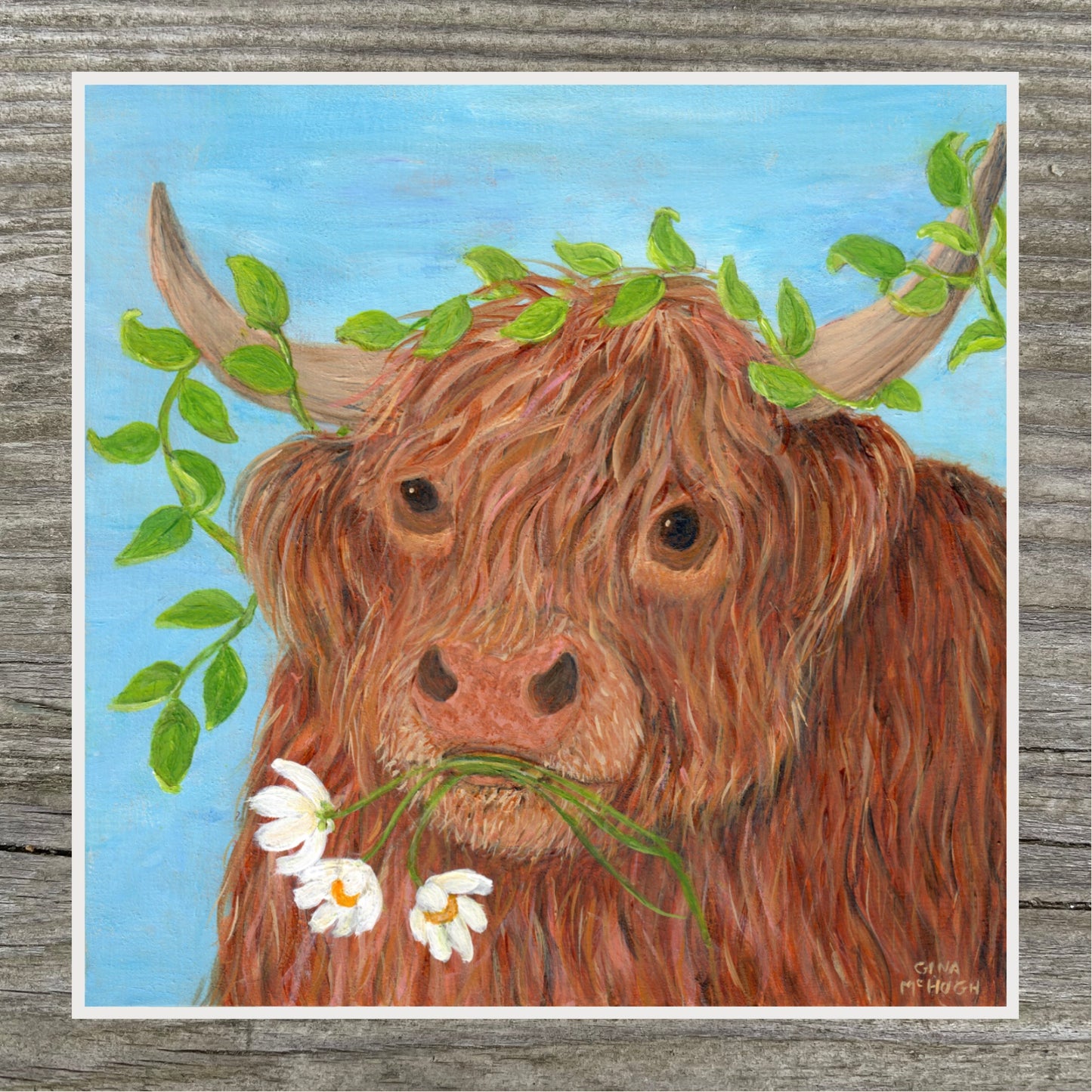 “Ginger” Highland Cow Print