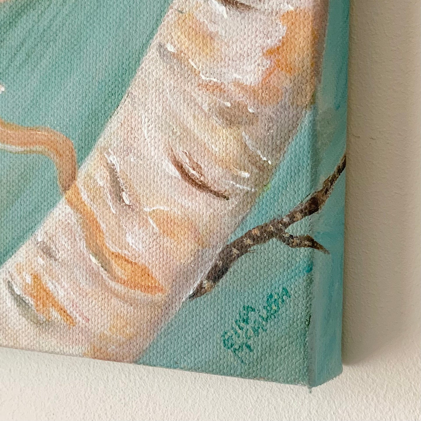 Spring Resilience -Birch Tree Original Painting