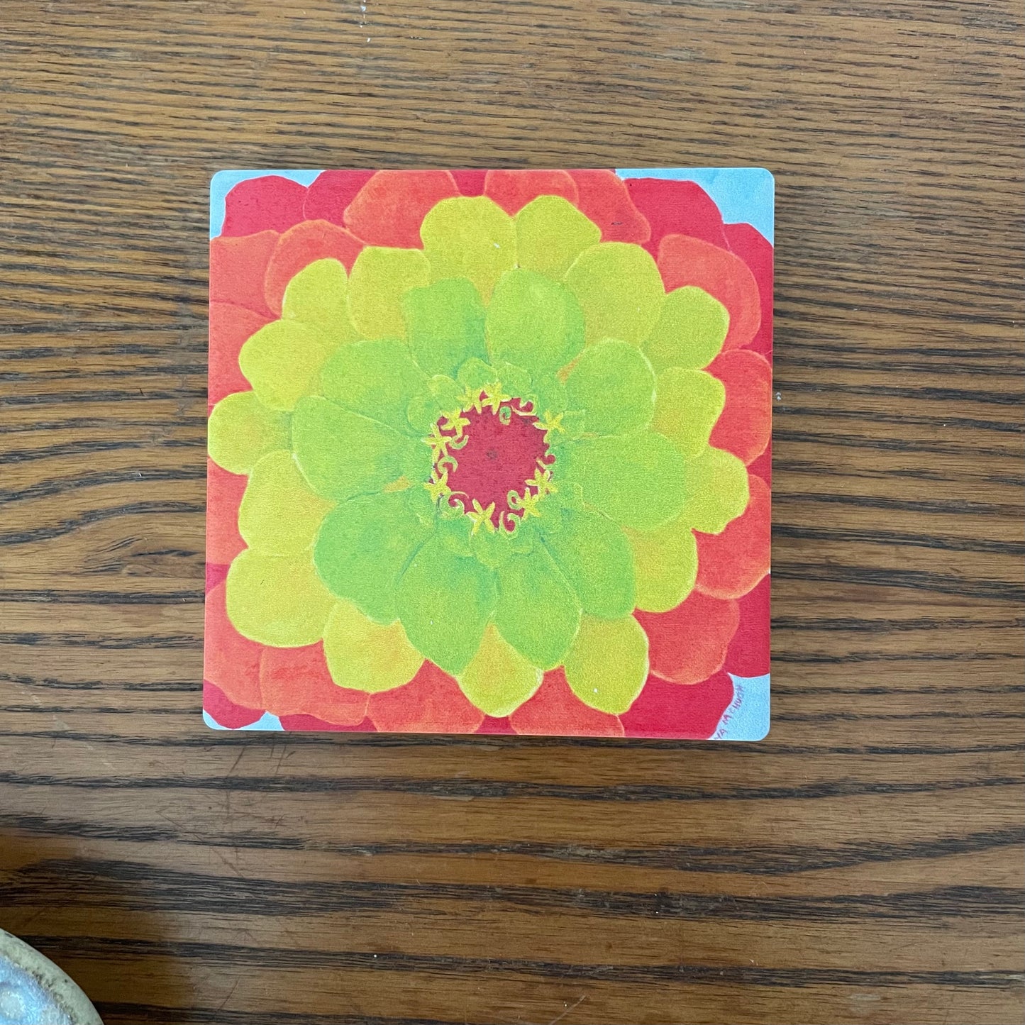 Zinnias coasters - Set of Four