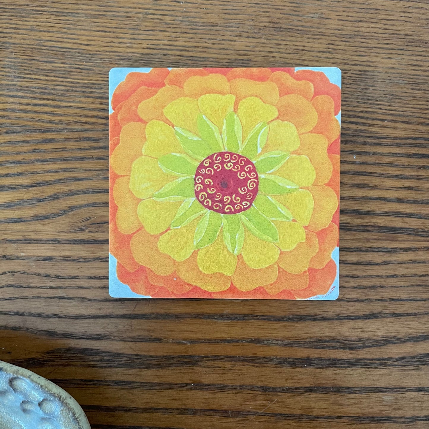 Zinnias coasters - Set of Four
