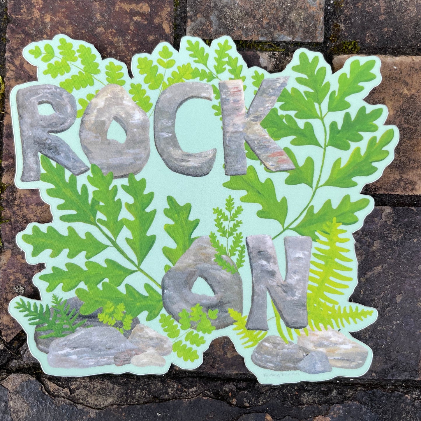 Rock On Decorative Vinyl Sticker