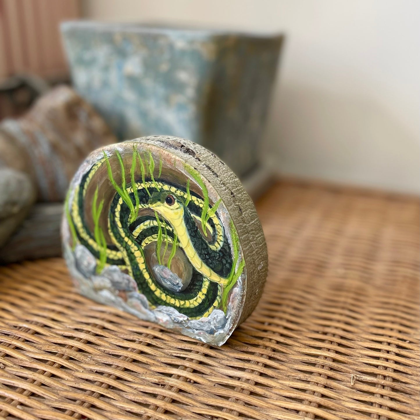 Garter Snake - Mini Original Painting