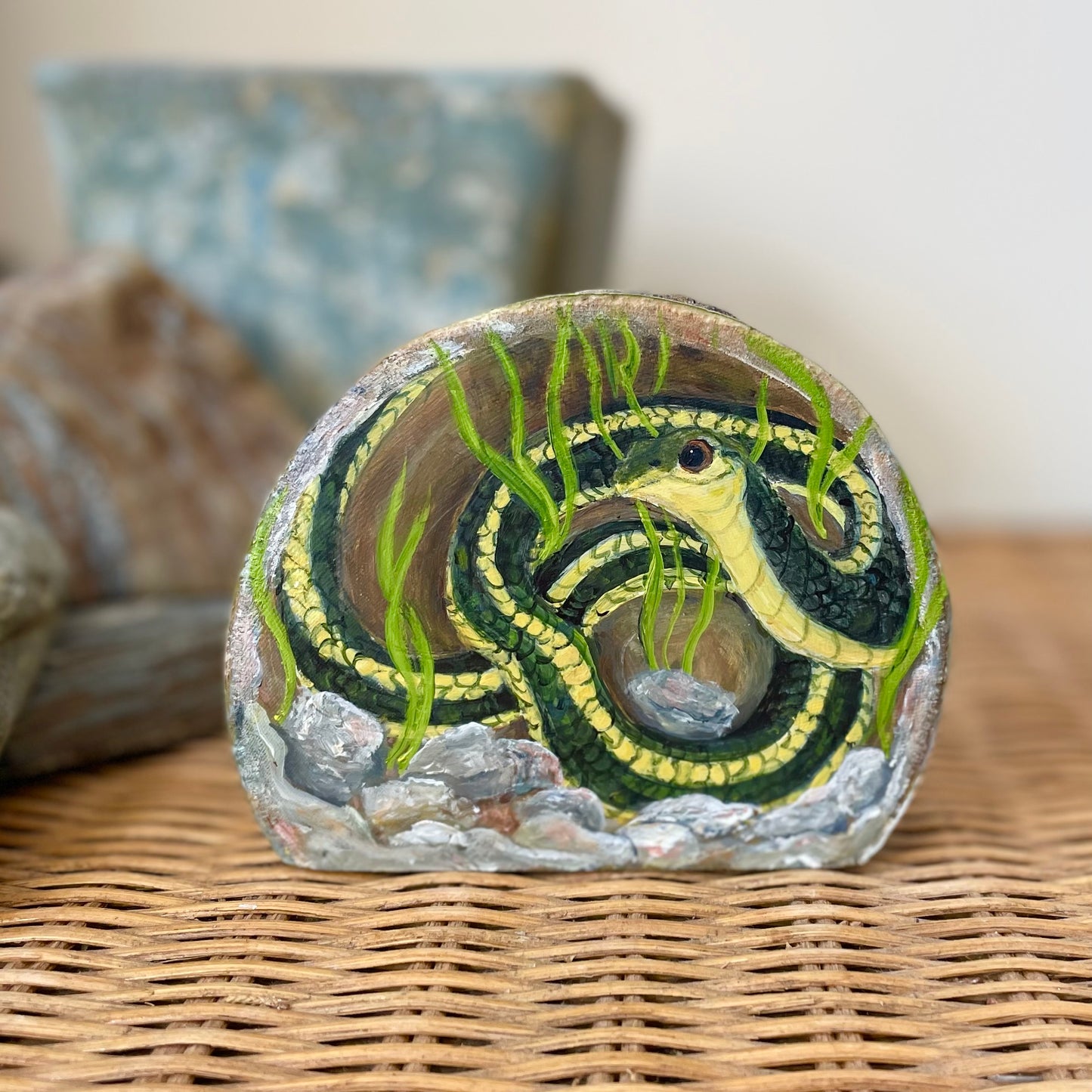 Garter Snake - Mini Original Painting