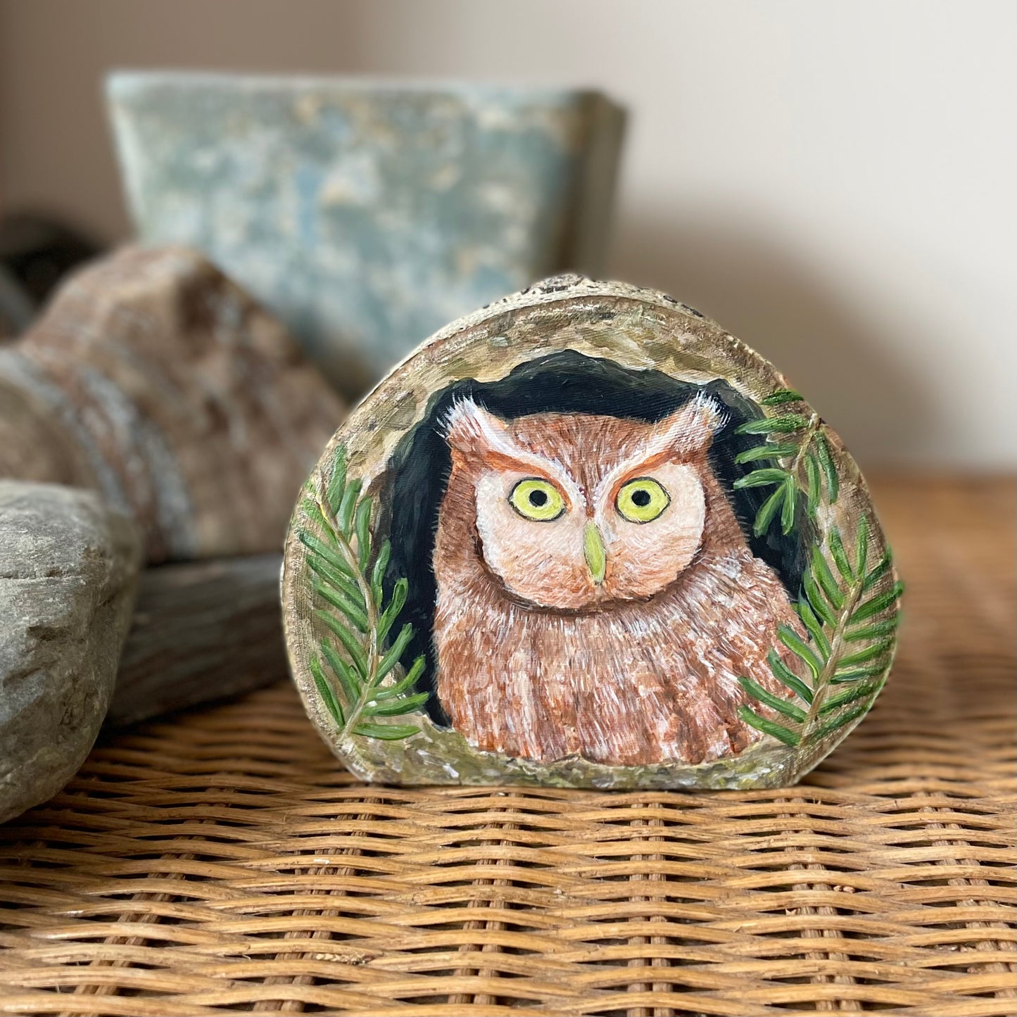 Eastern Screech Owl - Mini Original Painting