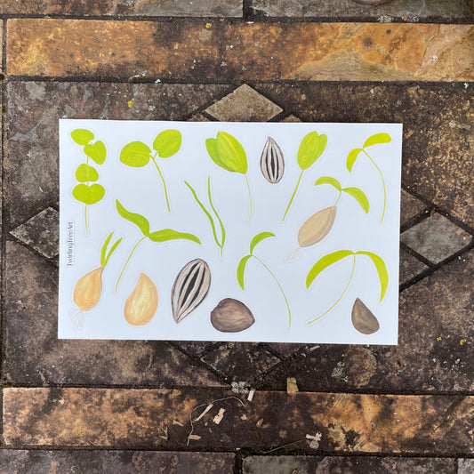 Seedlings sticker sheet