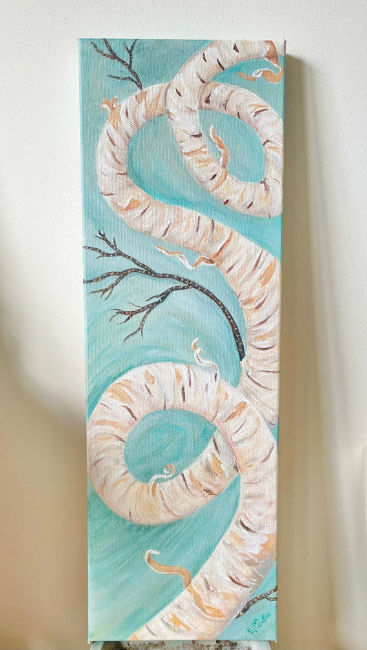 Spring Resilience -Birch Tree Original Painting