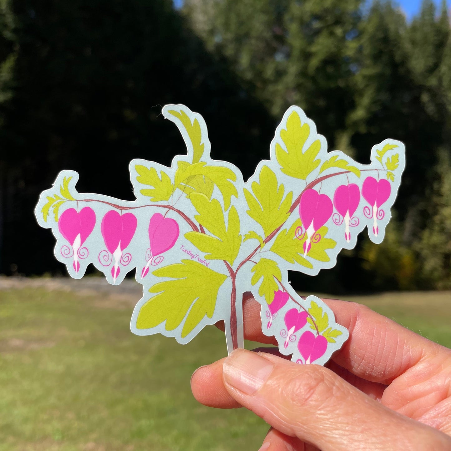 Bleeding Hearts Decorative Vinyl Sticker