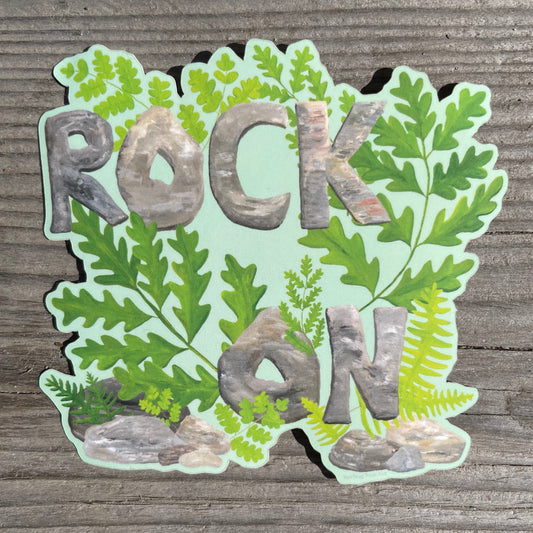 Rock On Decorative Vinyl Sticker