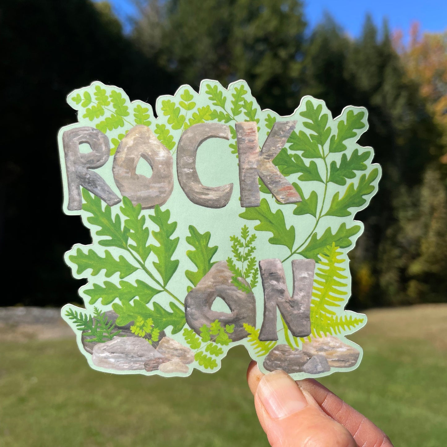 Rock On Decorative Vinyl Sticker