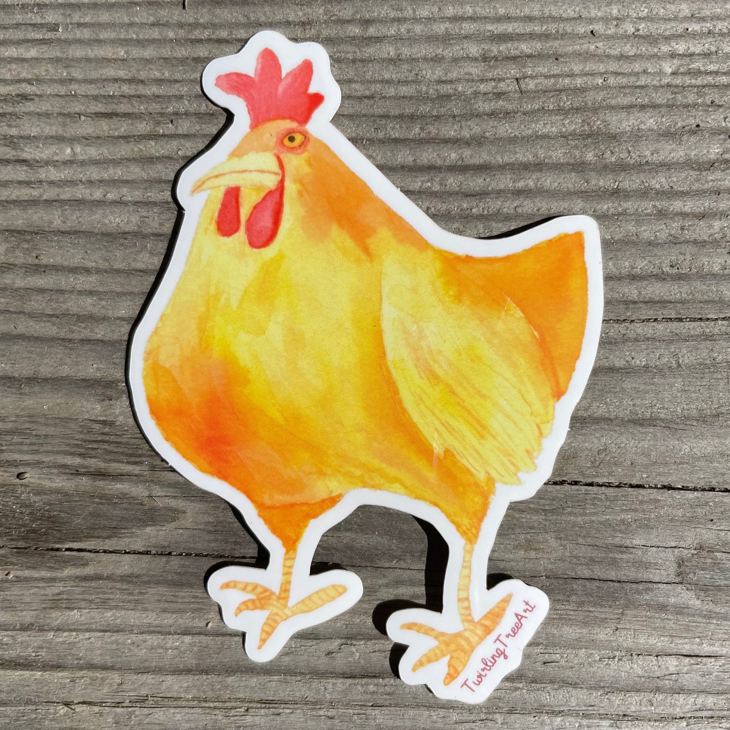 Bertha Chicken Decorative Vinyl Sticker