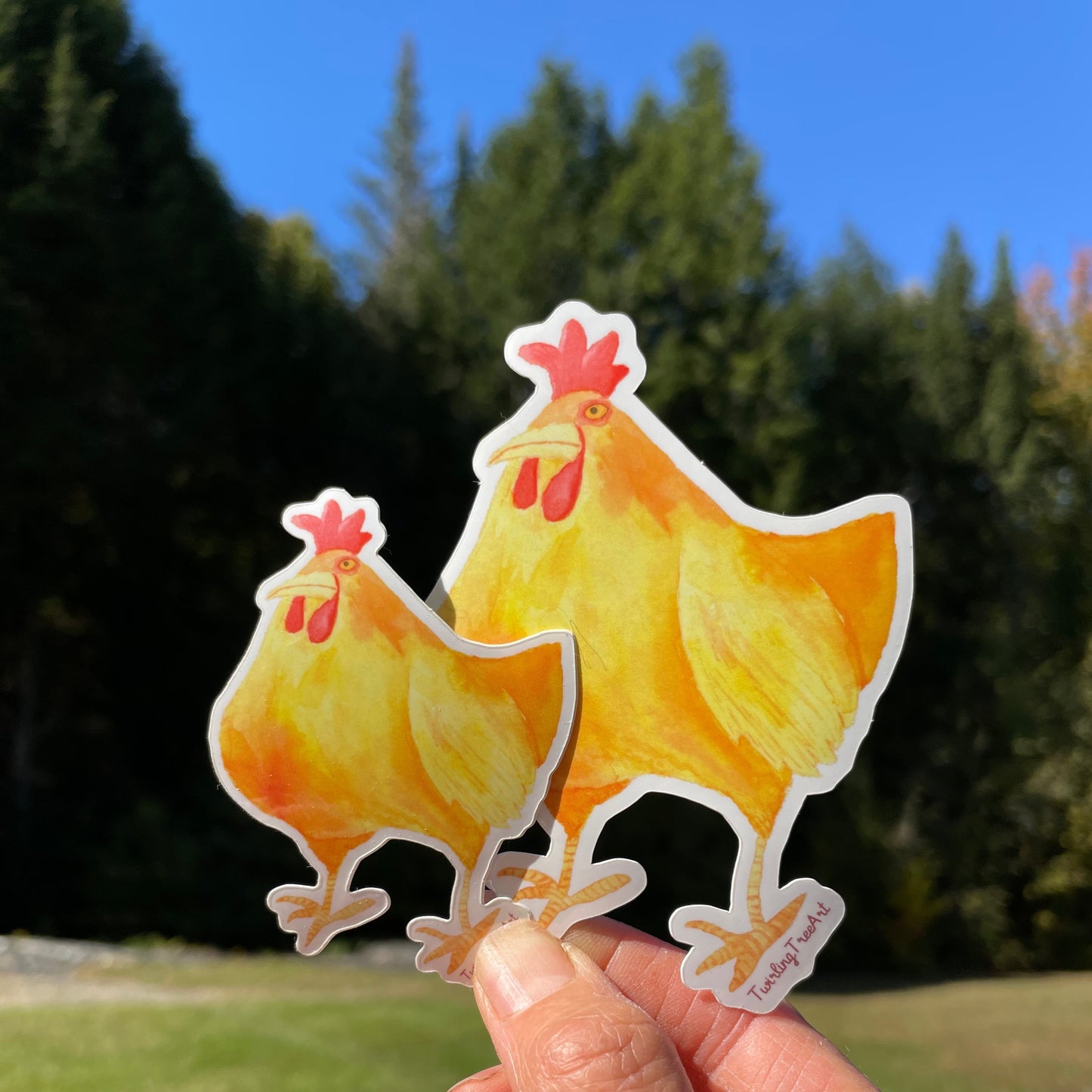 Bertha Chicken Decorative Vinyl Sticker