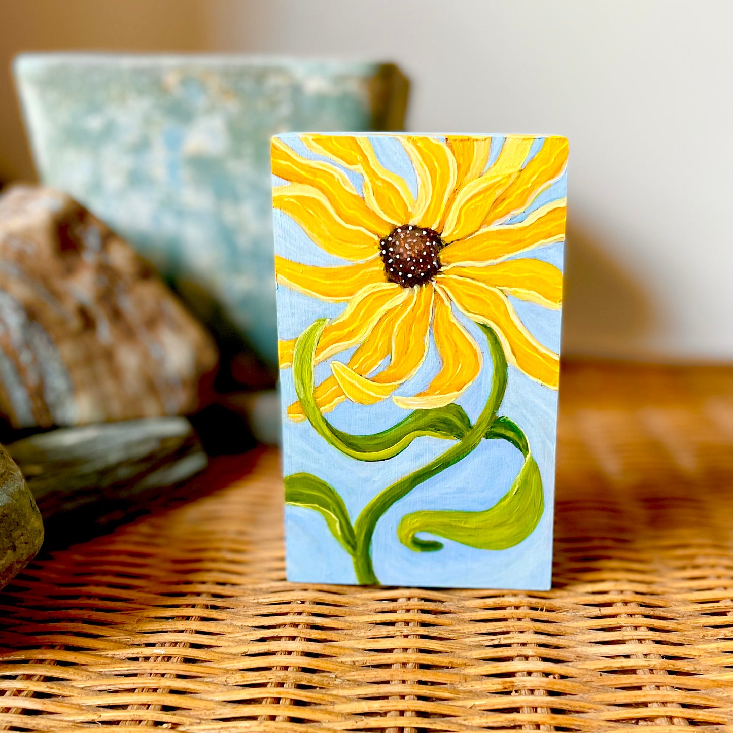 A Moment in the Garden - Black-Eyed Susan Mini Original Painting