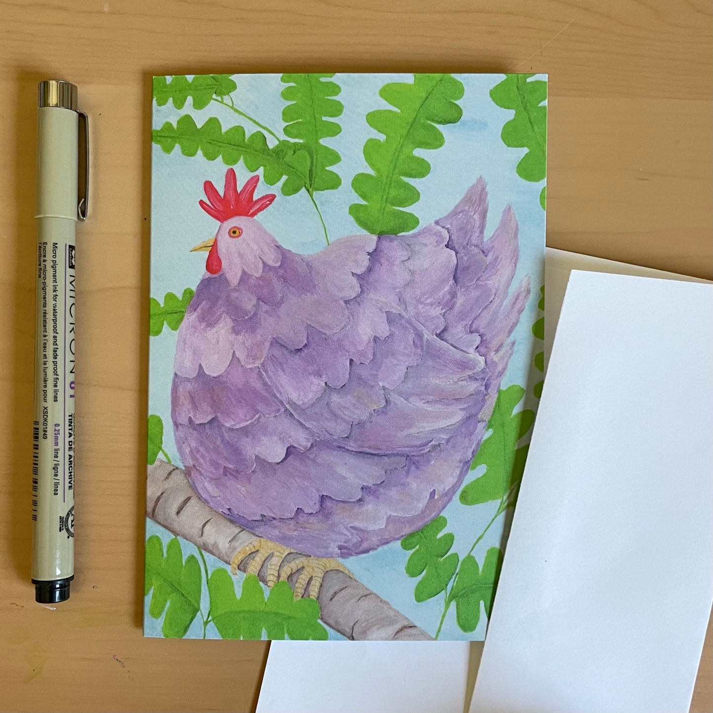 “Fern” Chicken Everyday All Occasion Greeting Card